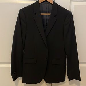 Theory wool black suit, sz 36S, pants sz30